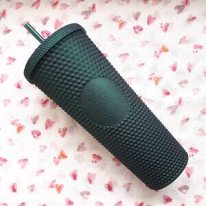 Starbucks: Forest Green Matte Soft-Touch Studded Tumbler  - Venti
